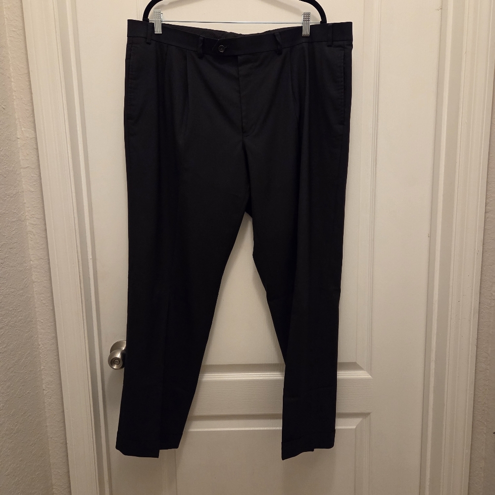 LAUREN RALPH LAUREN total comfort 100% wool Pants dress slacks 40W 30L (flaw)